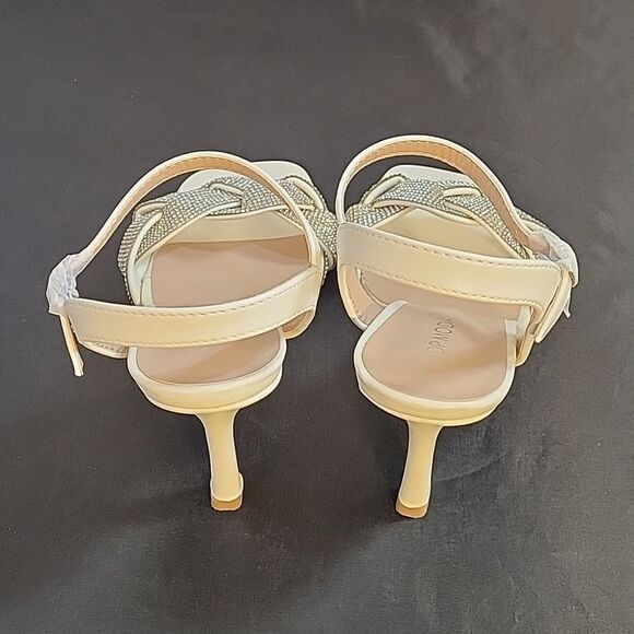 BRAND NEW TOP MODA  HEEL RHINESTONES EMBELLISHMENTS ANKLE STRAP SQUARE T… - Picture 7 of 16